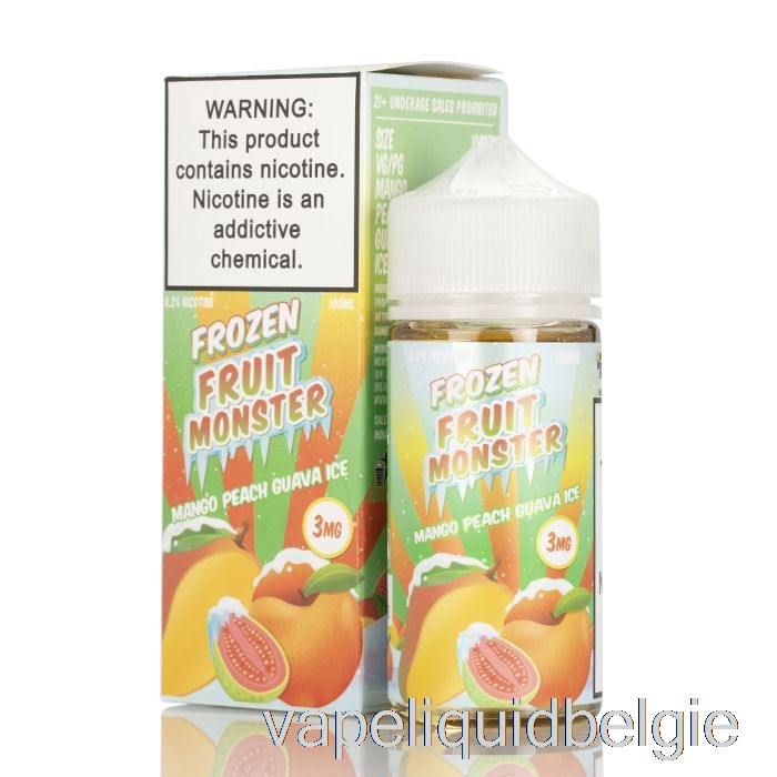 Vape Vloeibaar Ijs Mango Perzik Guave - Bevroren Fruitmonster - 100 Ml 0 Mg